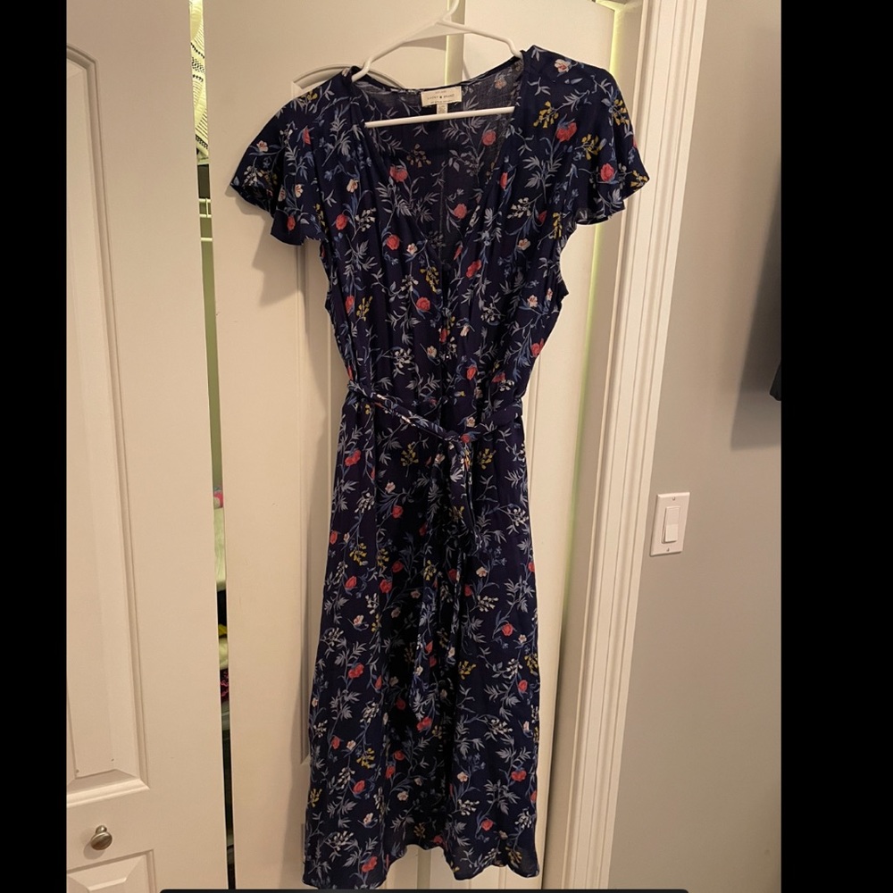 Lucky Brand floral midi dress